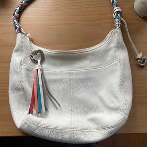 Brighton White leather bag